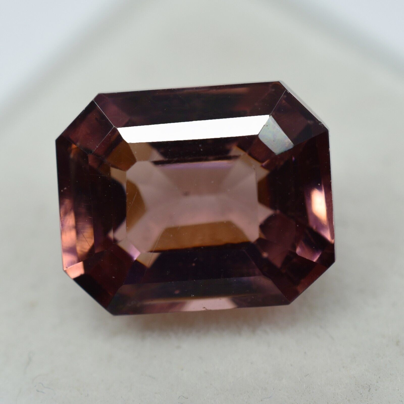 Natural Padparadscha Sapphire 9.30 Ct Rare Emerald Cut CERTIFIED Loose Gemstone
