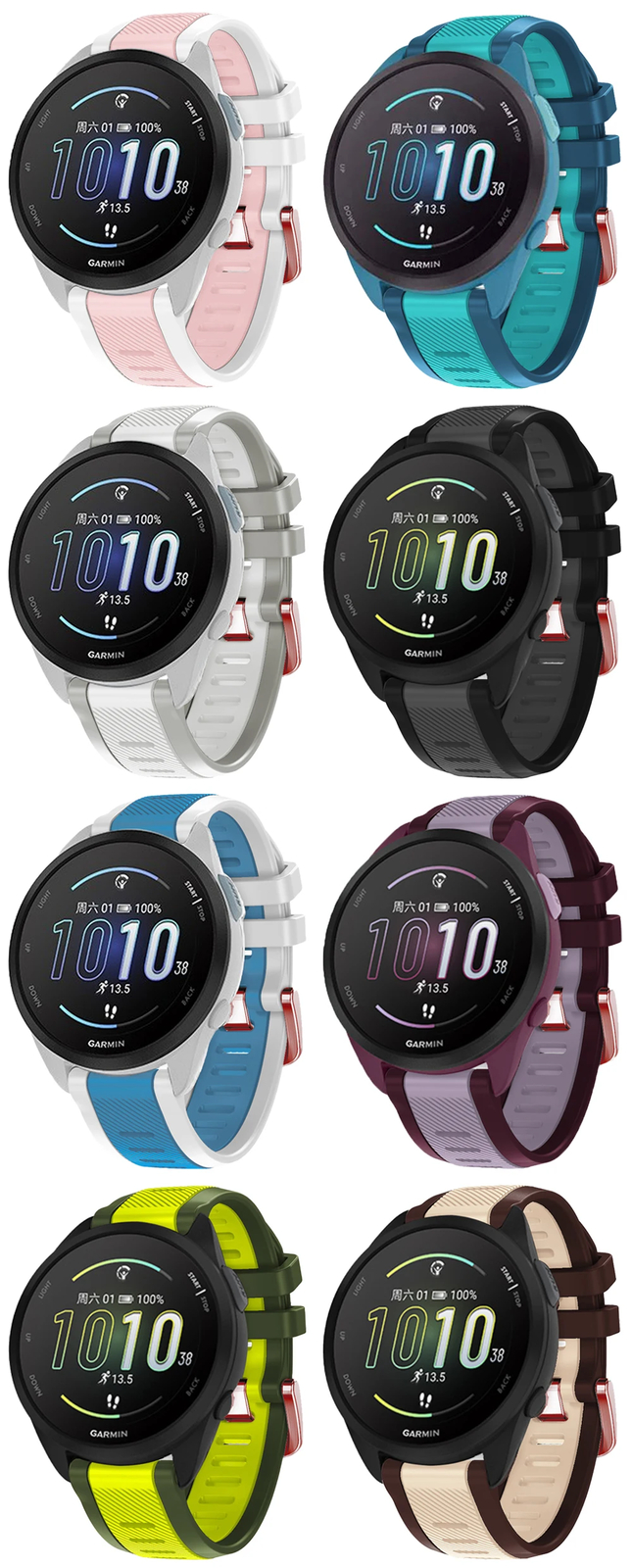 Strap for Garmin Forerunner 165 245 645 Vivoactive 5 3 Venu 2 Plus Sq Watch Band