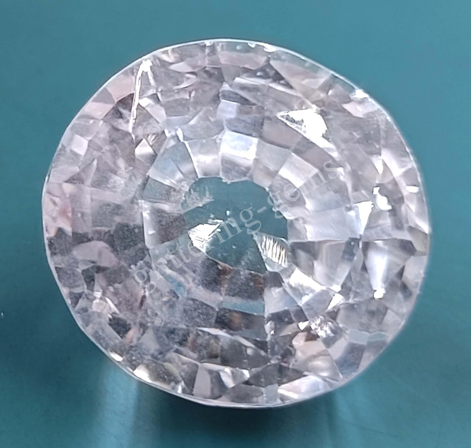 20.45 CT Oval Cut Natural White Sapphire IGL Certified Loose Gemstone 25AJ