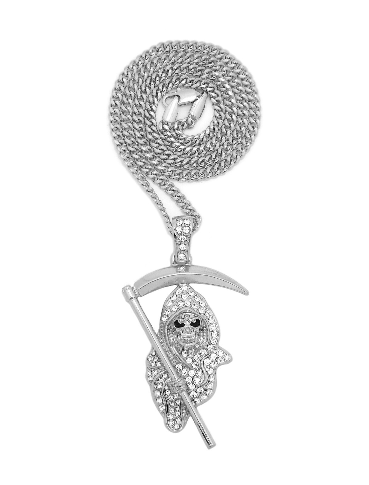 Grim Reaper The Lord of Death Pendant 18 to 27 inches Chain Necklace XZ437