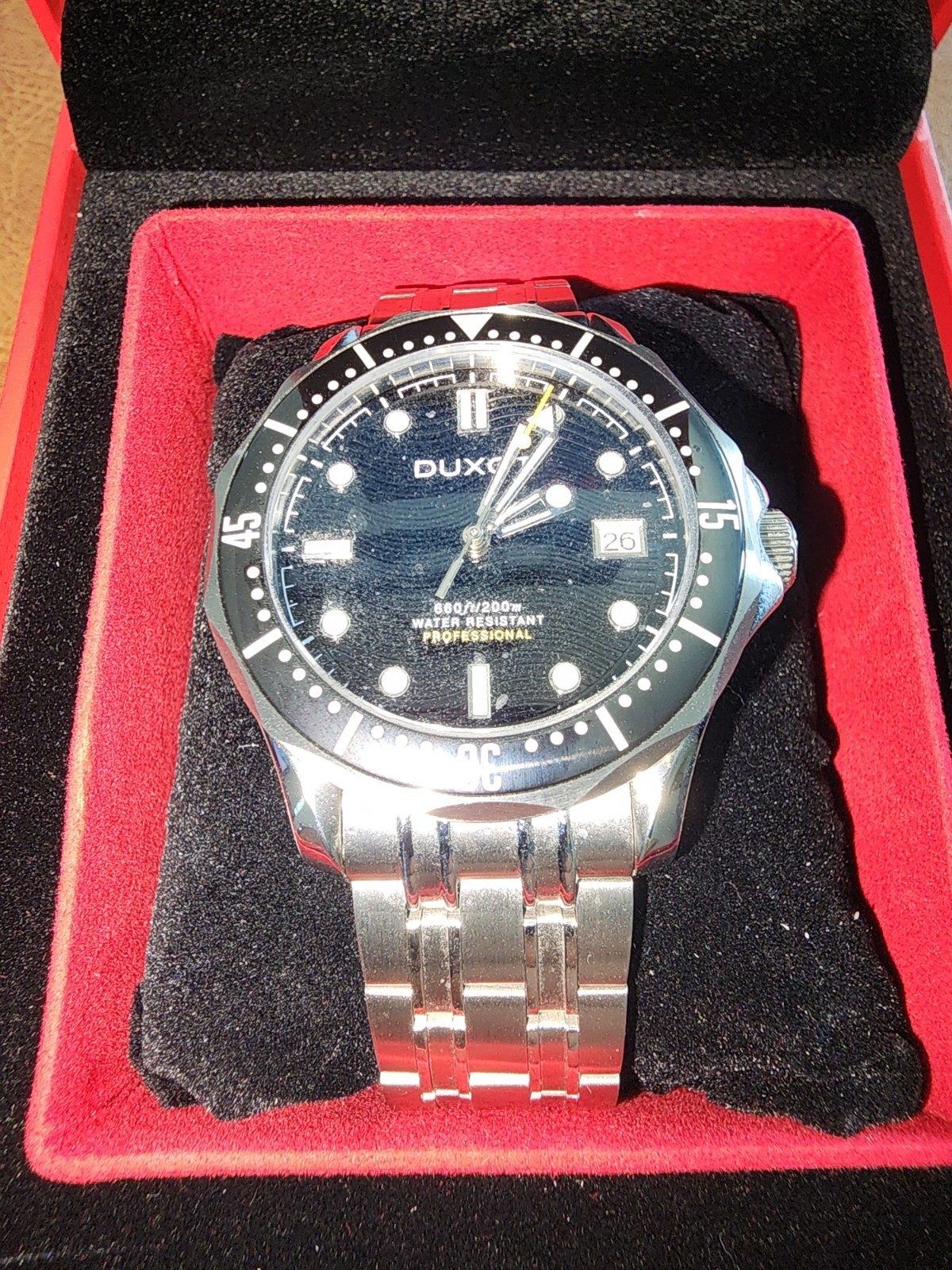 Duxa Henri Diver Automatic Watch Black