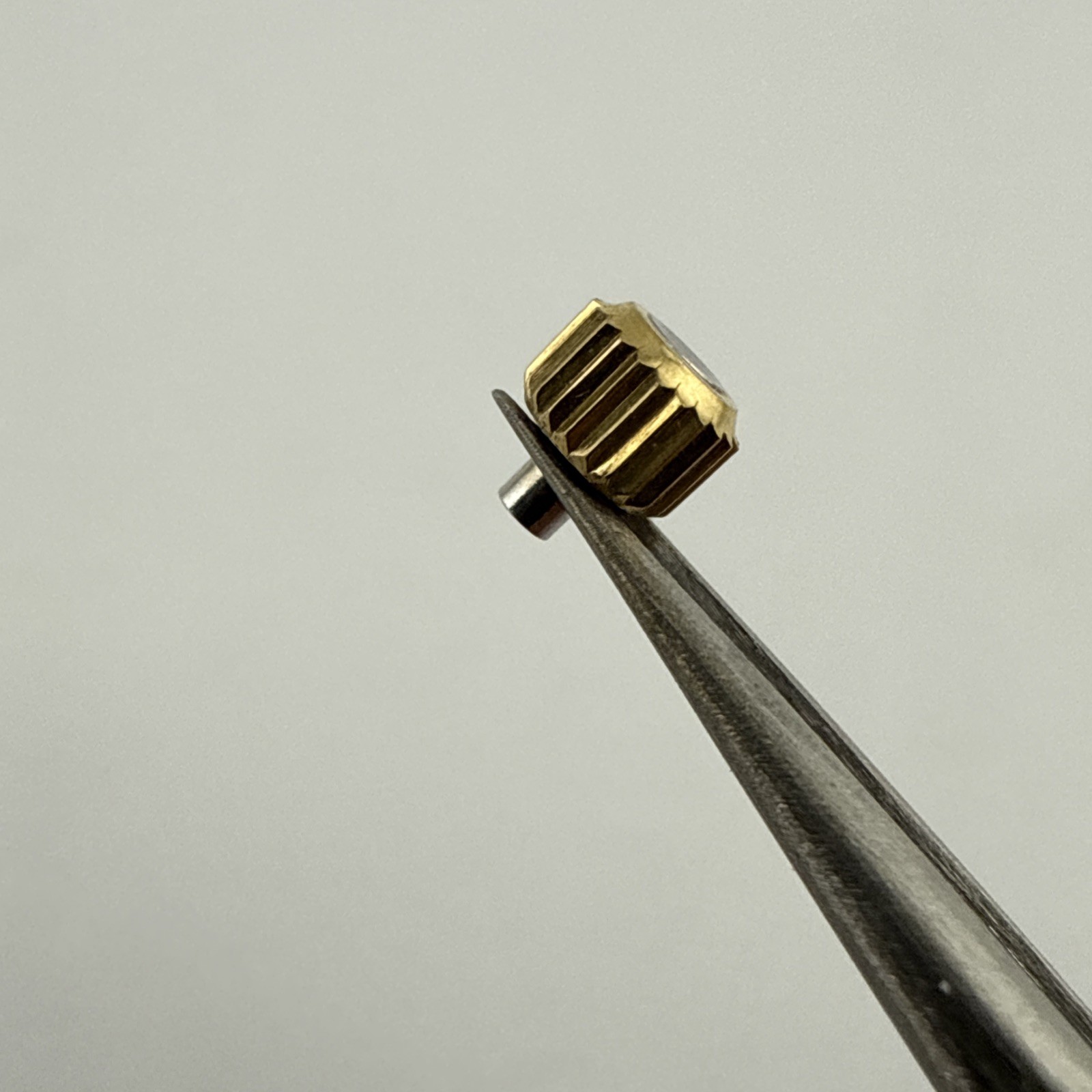 Genuine Omega Quartz 3.8mm Push Button Gold Crown New Old Stock – Authentic