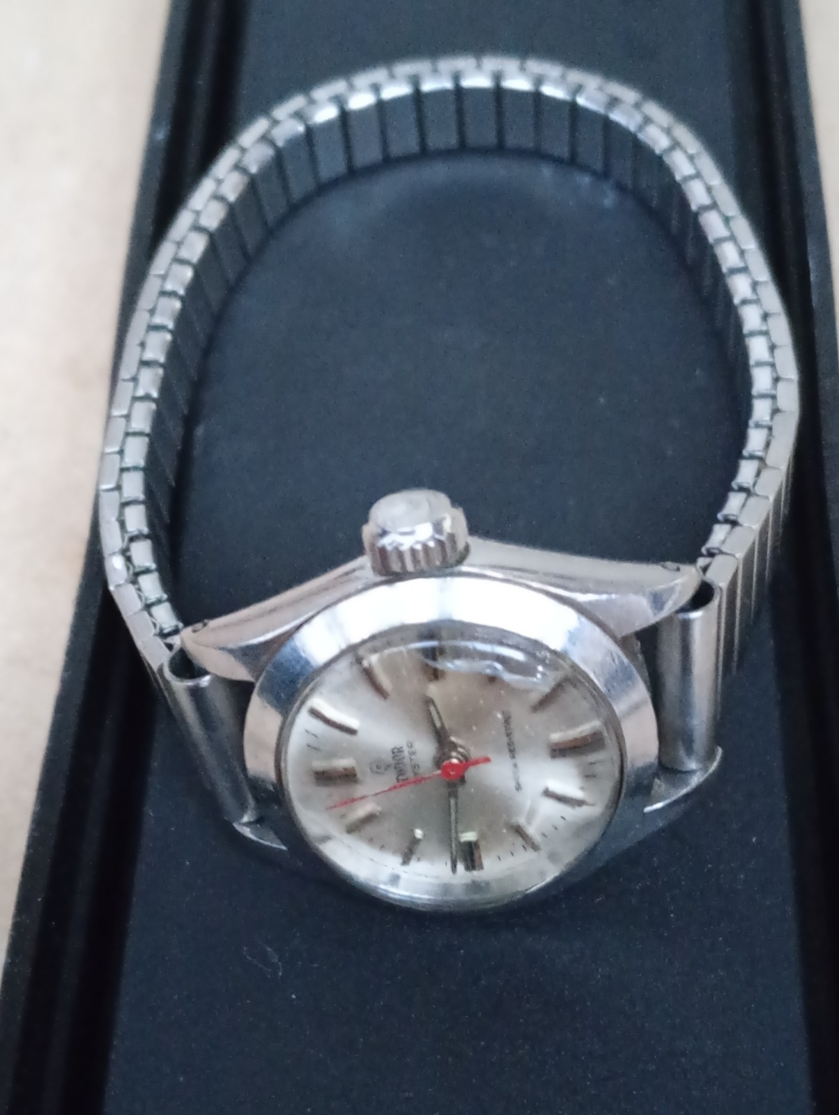Tudor Princess Watch Red Seconds Arm 1958
