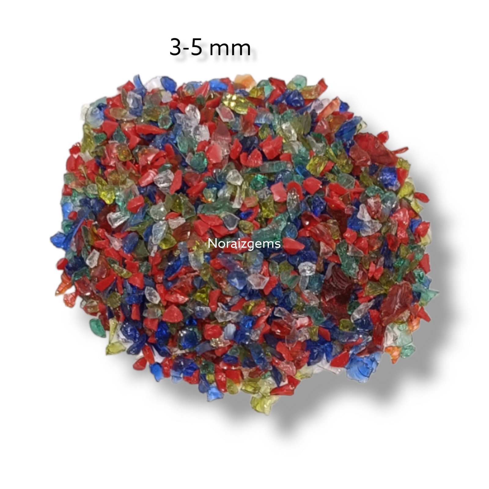 Crushed Mix Hydro Quartz Gemstone Coarse For Woodworking, Ring Inlay, Resin Art