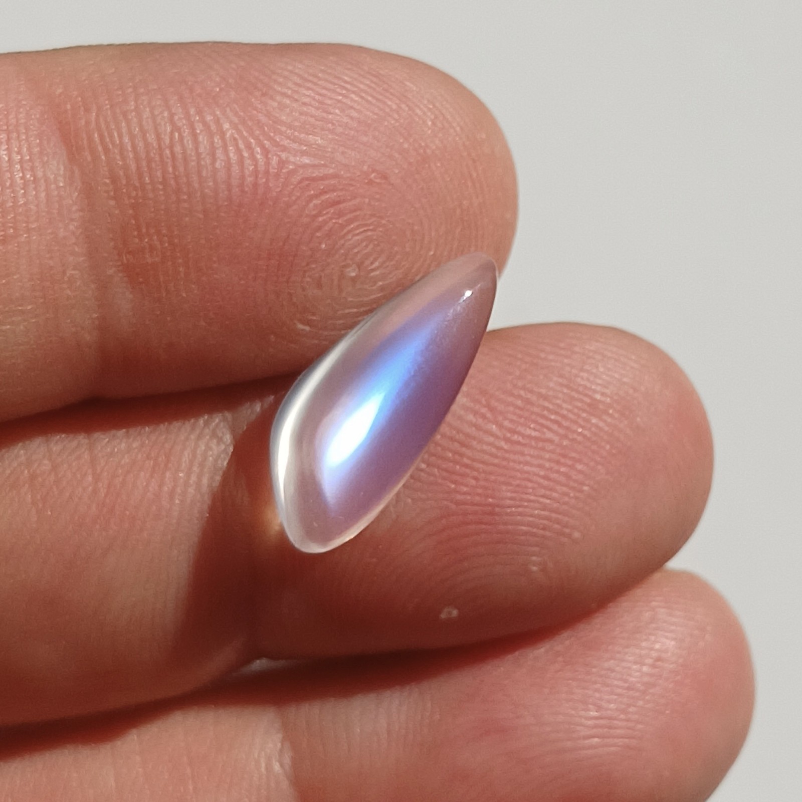 Loose Moonstone, Unique Designer Cabochon, 5.4 CT – 17.4 mm x 7.3 mm x 6.2 mm