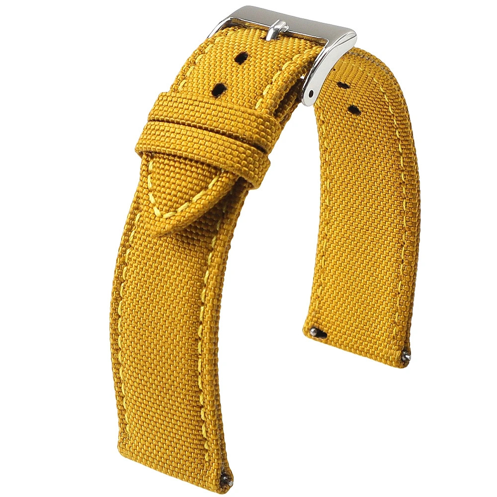 18Mm 19Mm 20Mm 21Mm 22Mm 24Mm Waterproof Sailcloth Watch Strap Two-Sided Nylon W