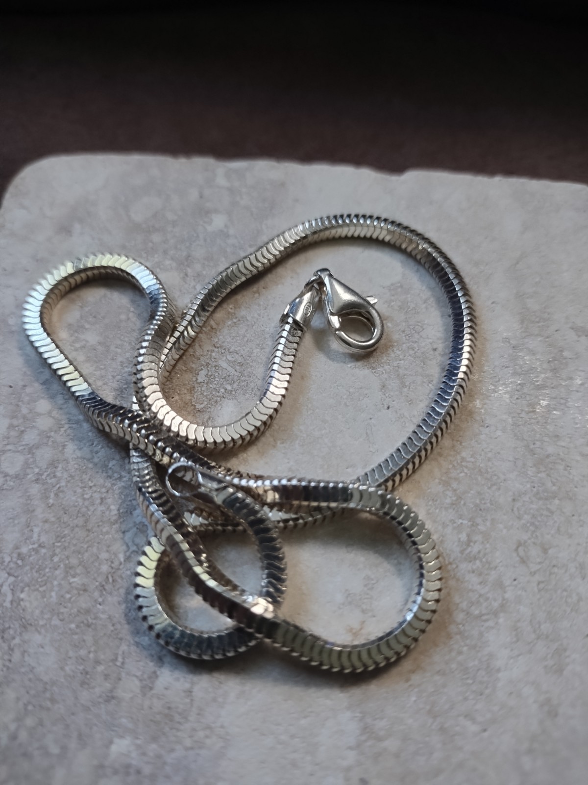 Milor Italy Snake Chain Necklace 16” Sterling Silver 925 13g 3.25mm