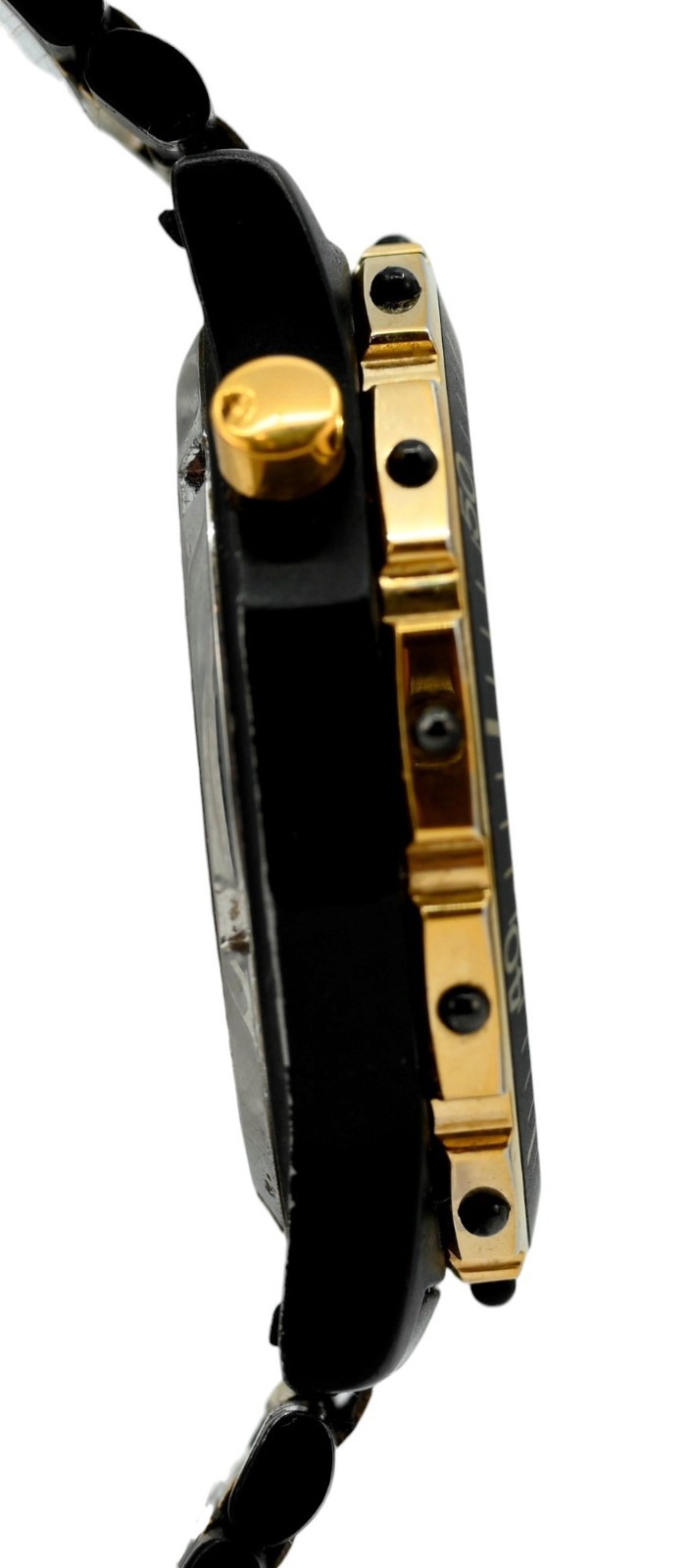 Tag Heuer 35mm Men’s Black PVD/ Gold Airline 12h Dial GMT Watch! Ref: 896.513!