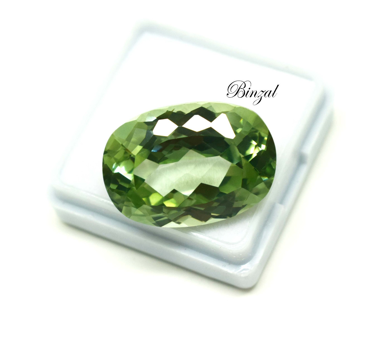 Long Cushion Cut 27 Ct Natural Soft Green Prasiolite Green Amethyst Gemstone