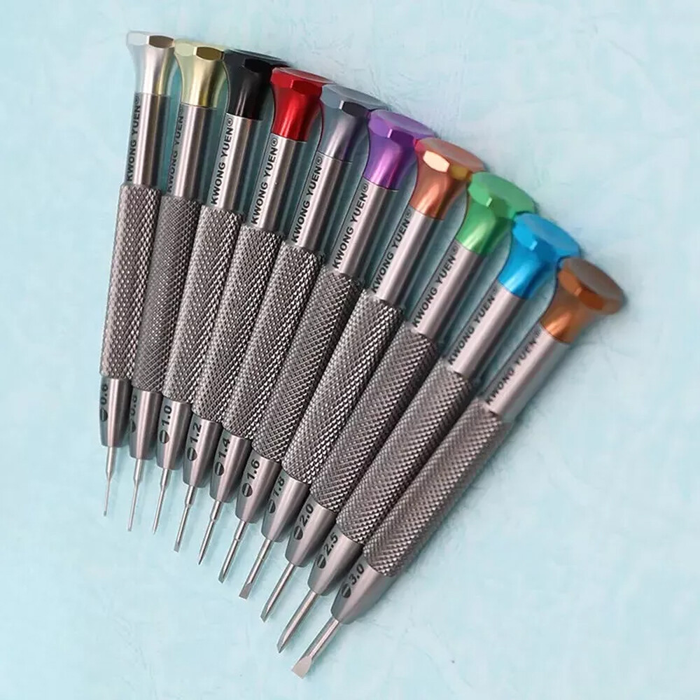 Hot T-Shaped Anti-Slip Watch Flat Screwdriver Set Repair Watch Watchmaker Tool