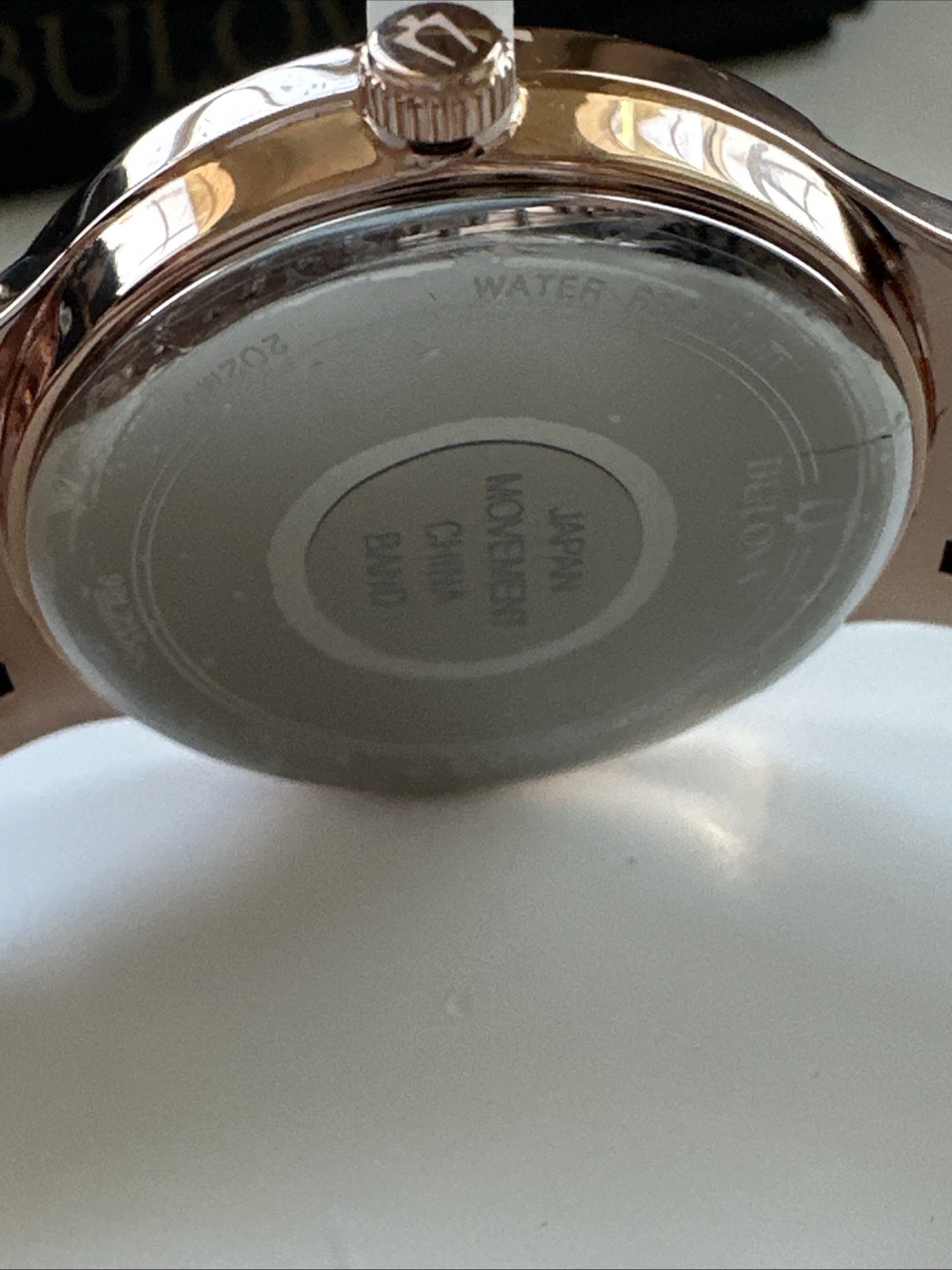 Bulova Quartz Women’s Pave Dial Crystals Rose Gold Watch 32mm 98L235