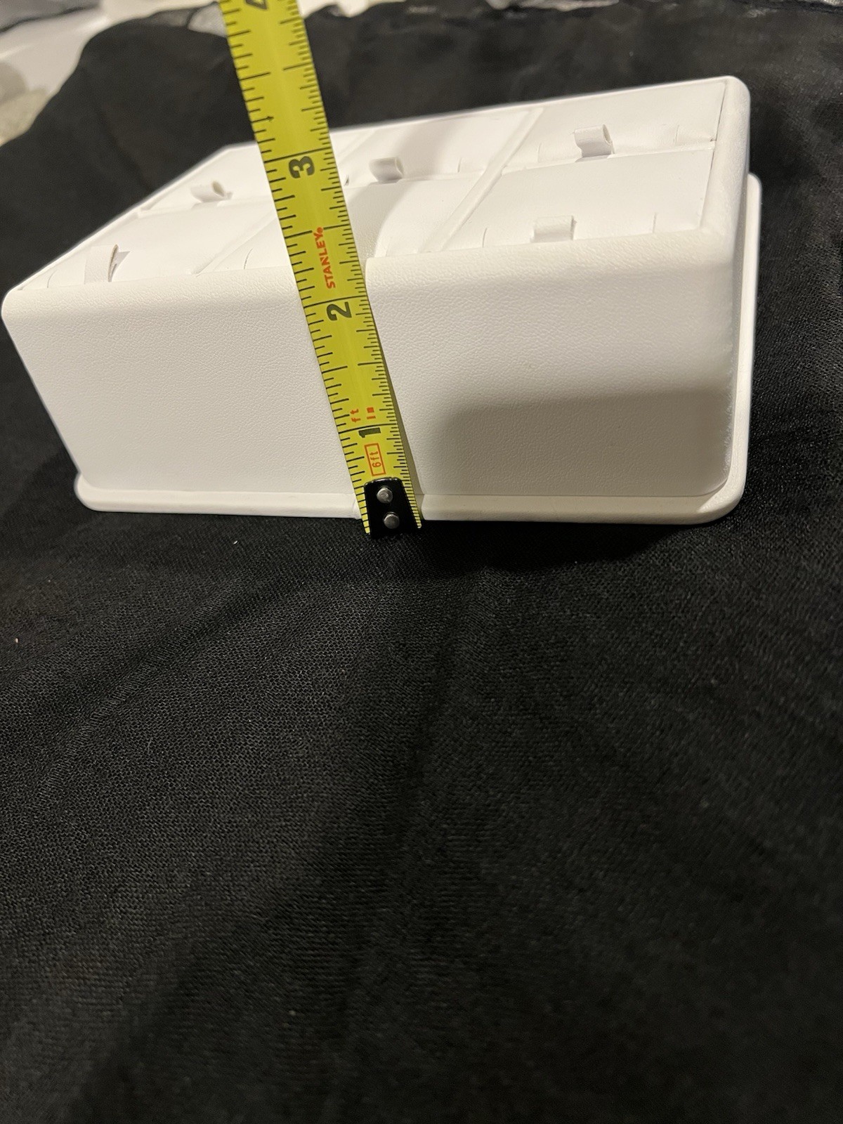 White leather pendant Charm display Tray