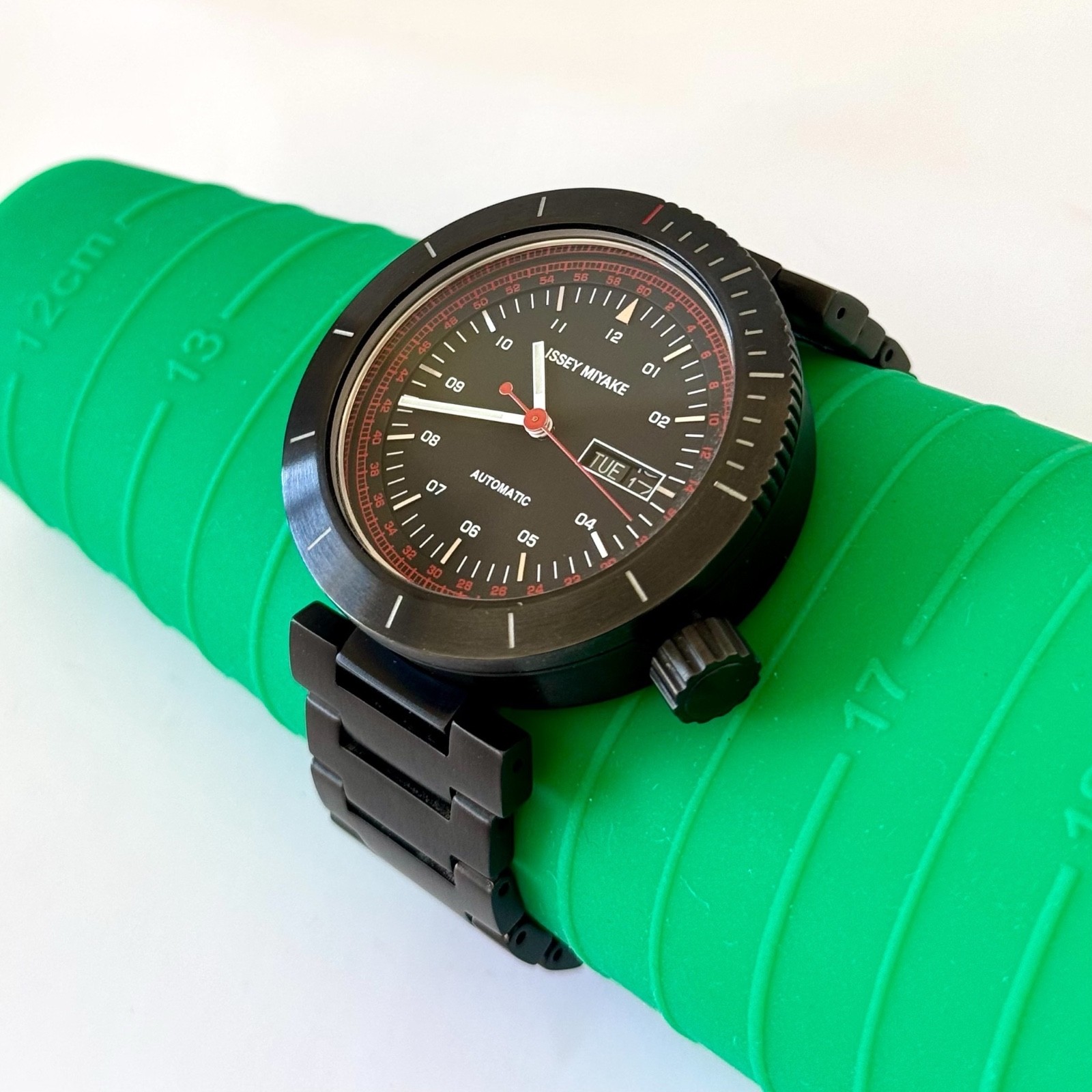 ISSEY MIYAKE Mens W Automatic Watch NH36-0010 Works well