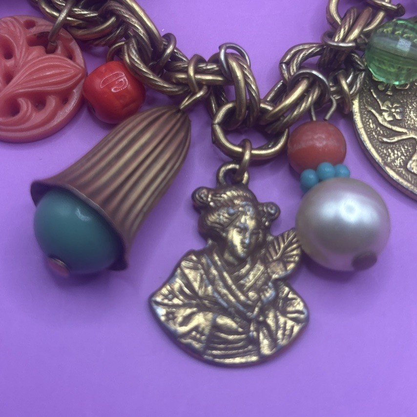 Asian Charms Bracelet Germany?? Vintage 1950’s/60’s