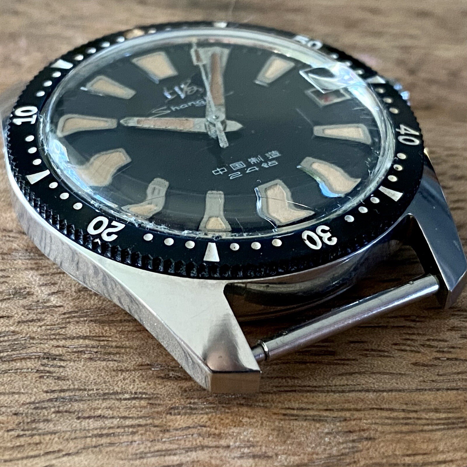 Vintage {Prof. SERVICED} ShangHai 114 Diver SS4 Chinese Military Watch (0388)