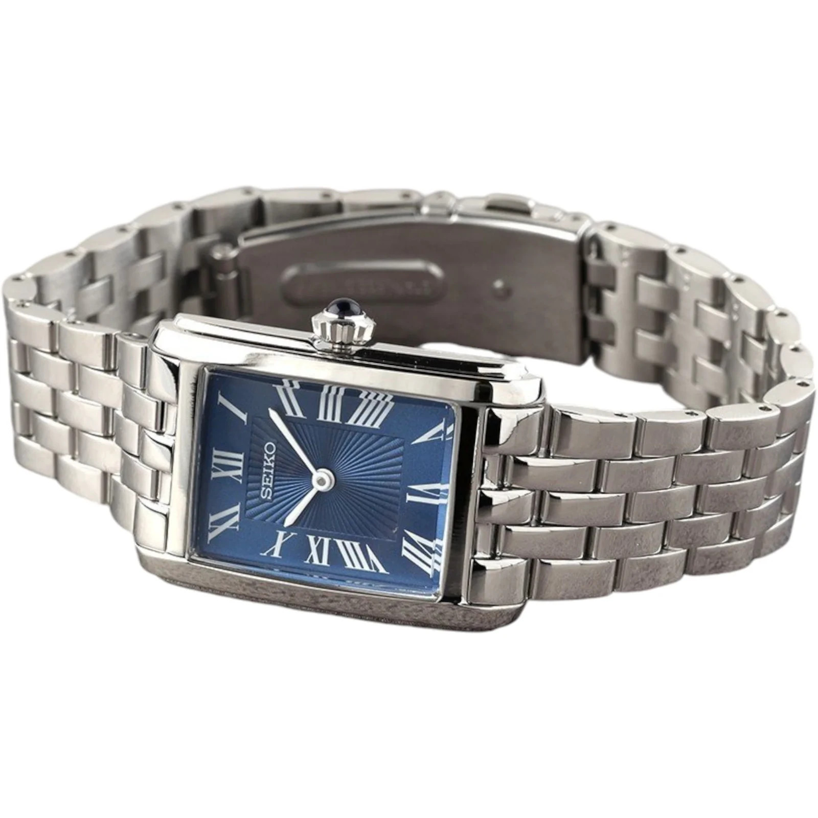 Seiko SWR085P1 Women’s Quartz Blue Dial Stainless Steel Bracelet Watch