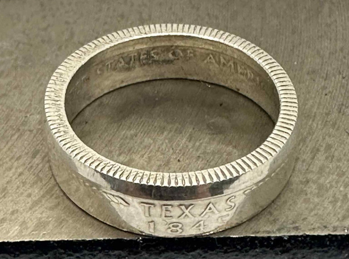 90% Silver US State Quarter Coin Ring – All 50 States – Sizes 5-11