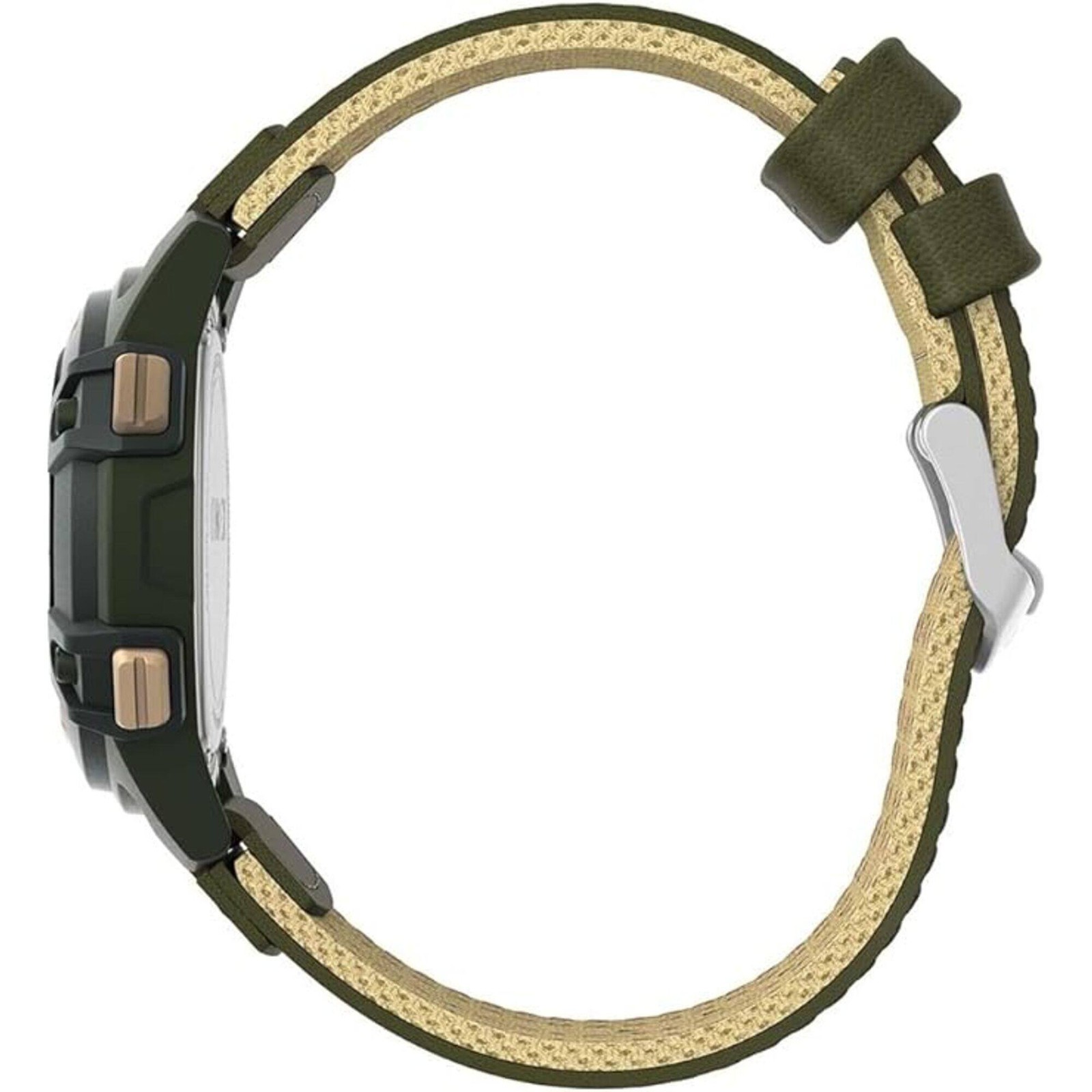 Timex Men’s Watch Expedition CAT5 Digital Dial Green Leather Strap TW4B30300