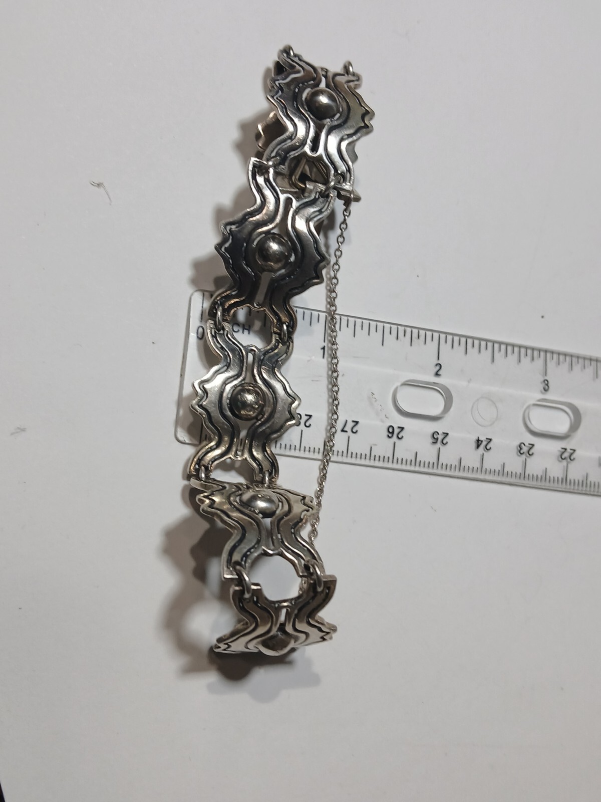 VINTAGE ANTONIO REINA STERLING SILVER MEXICO TAXCO 7″ Bracelet
