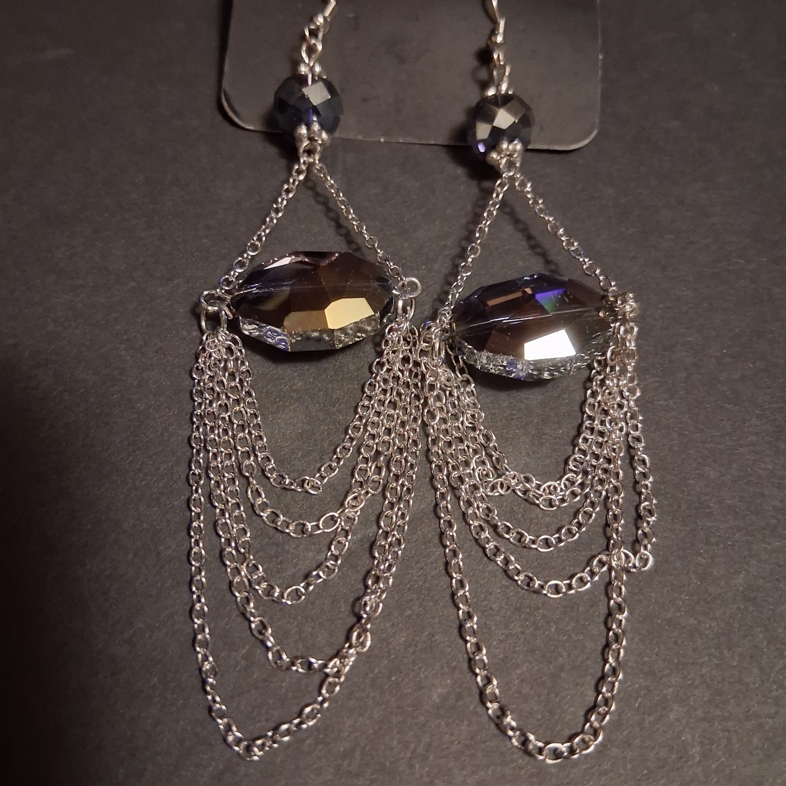 Best Pick Paparazzi-Ethereally Extravagant Purple Earrings (Color Silver Purple)