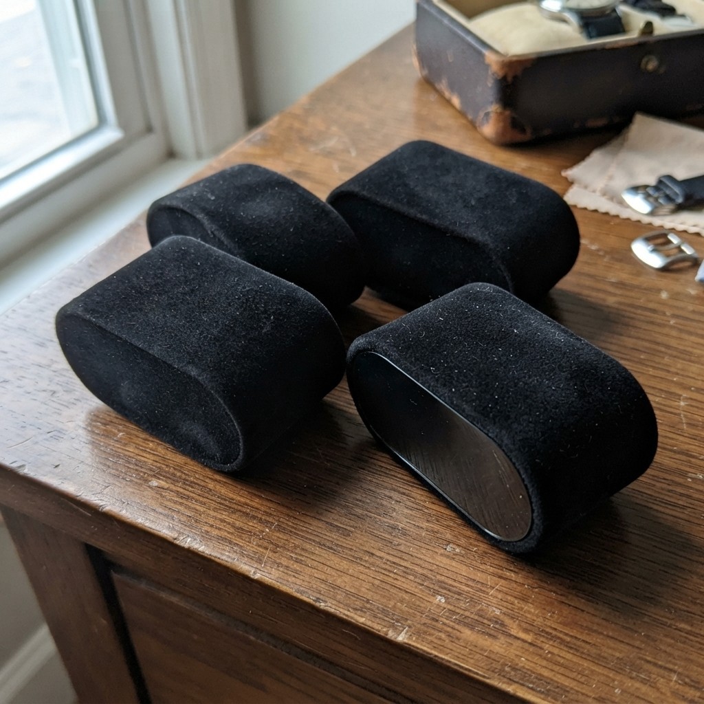 4Pcs Soft Flannelette Watch Display Pillows, Elegant Jewelry Storage Cushions