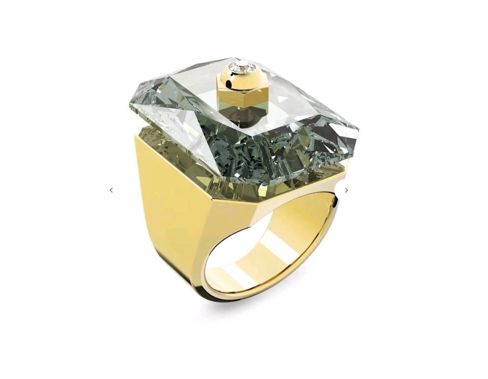 Swarovski Numina Grey Gold tone plated Cocktail Ring Size 52 Brand new❤️🎁