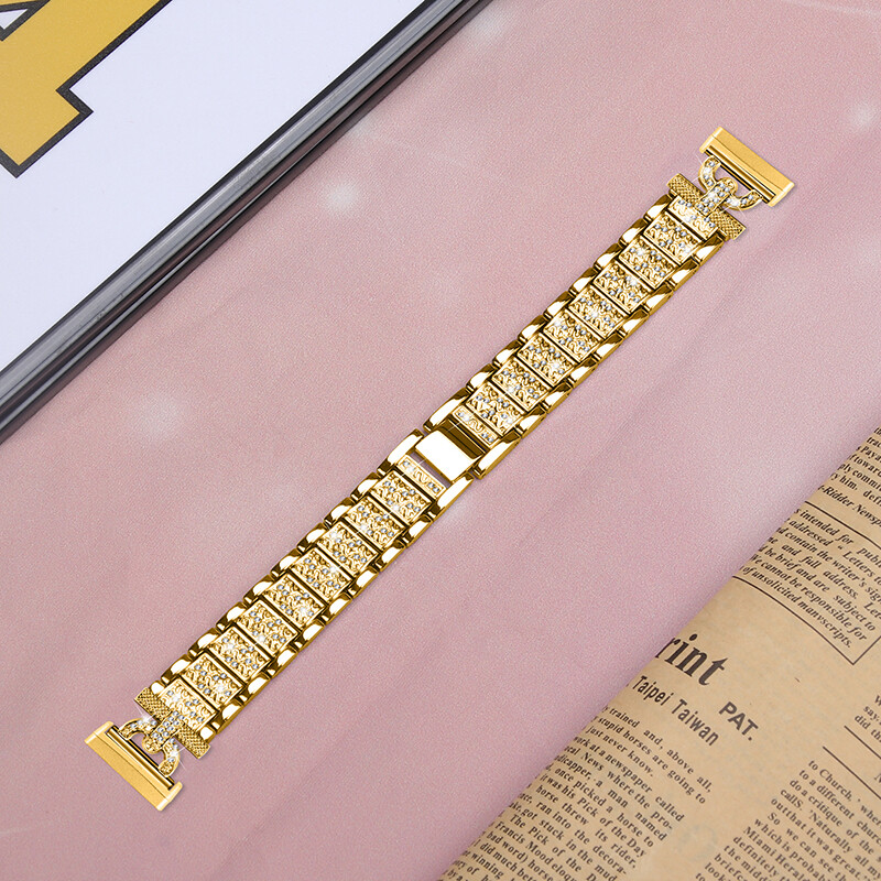 Stylish Bling Bracelet Stainless Steel Band Strap For Fitbit Versa 3/4 Sense 2