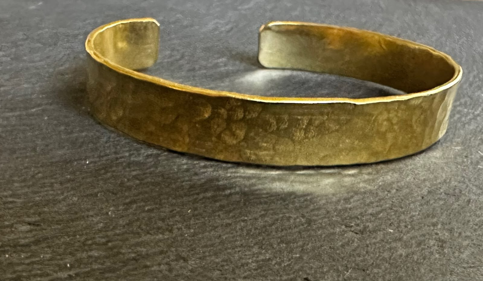 Handmade Spanish Copper Cuff Bracelet Hammered Adjustable Open Bangle Artisan