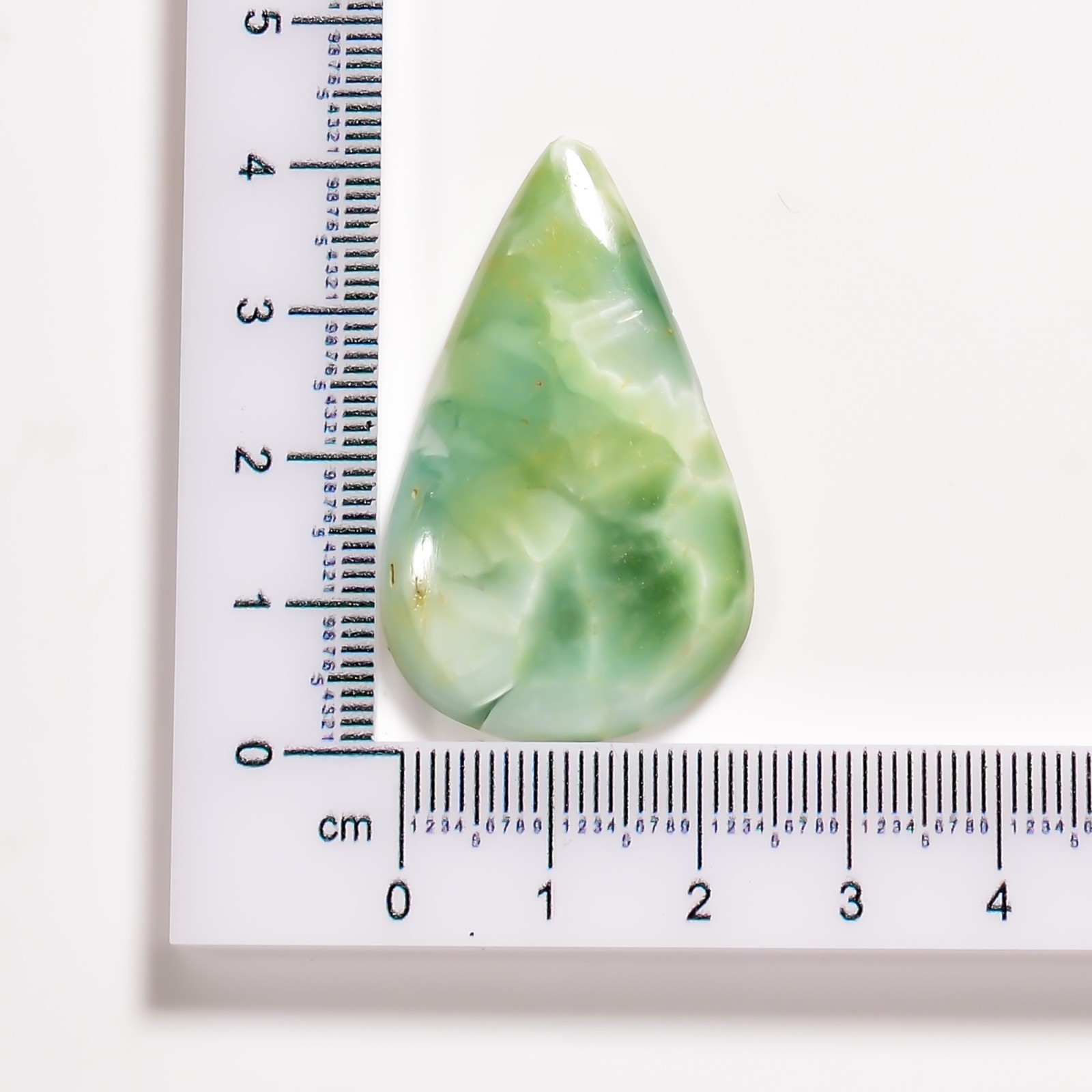 40 Ct 100% Natural Hemimorphite Pear Shape Cabochon Loose Gemstone 41X25X5 mm