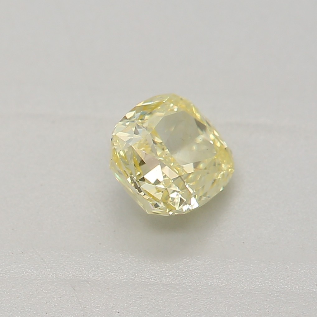 0.39 carat, Fancy Intense Yellow, Cushion Shape, SI1 Clarity, GIA