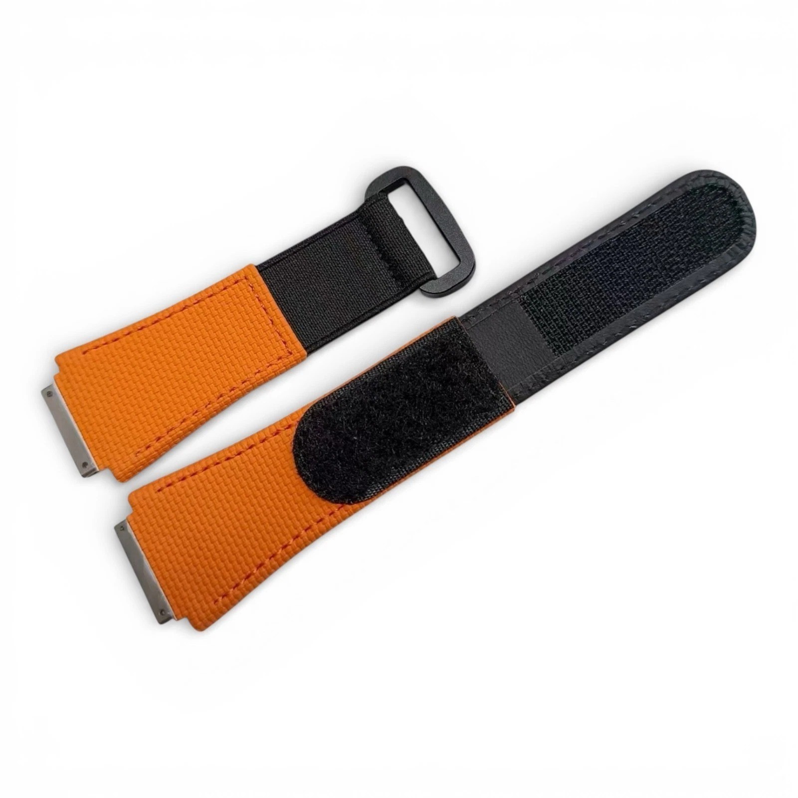 Replacement Orange Hybrid Watch Strap Fits Richard Mille RM030 035 Size Medium