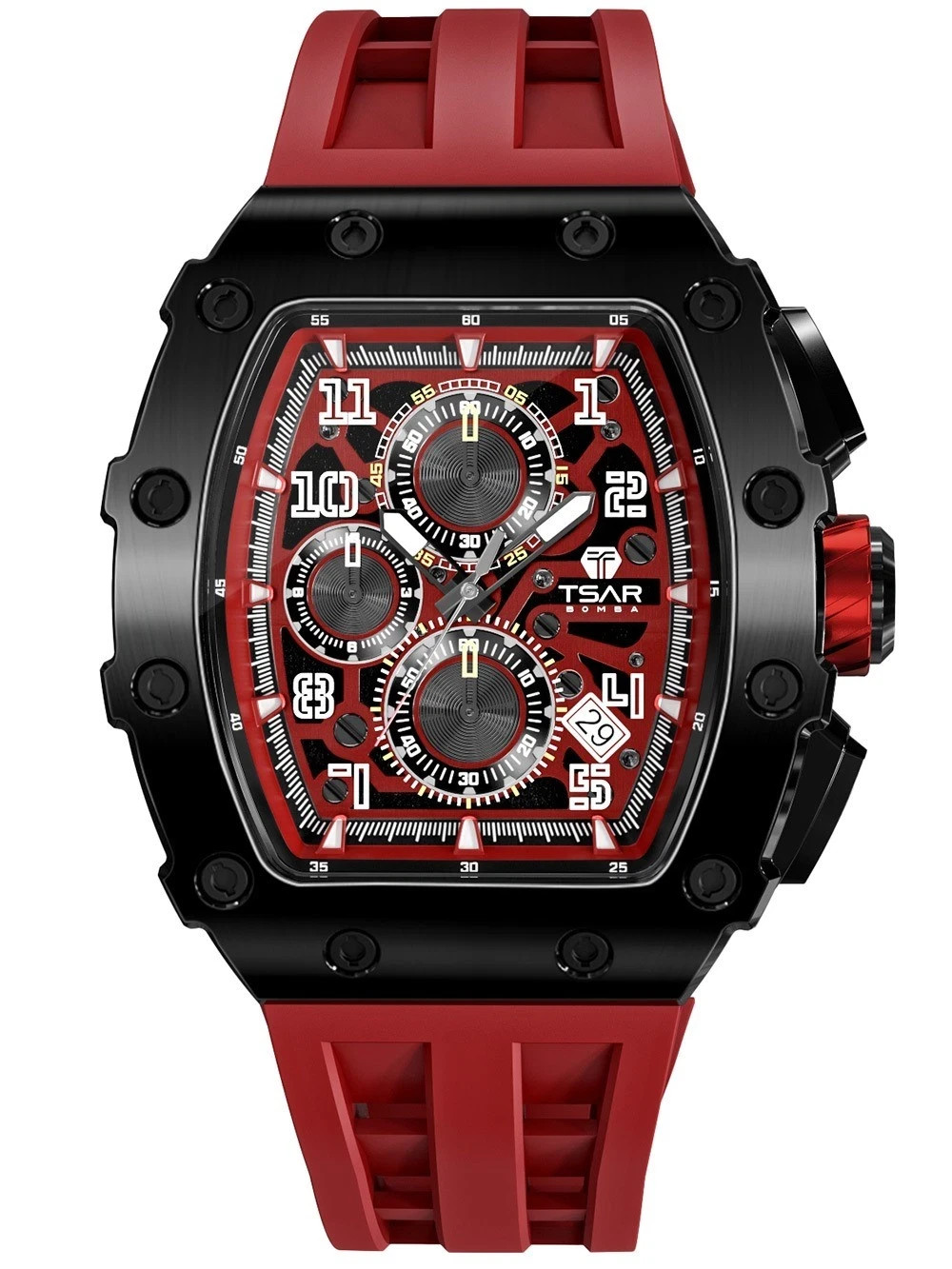 Tsar Bomba TB8204Q-37 Mens Watch Elemental Chronograph 44mm 5ATM
