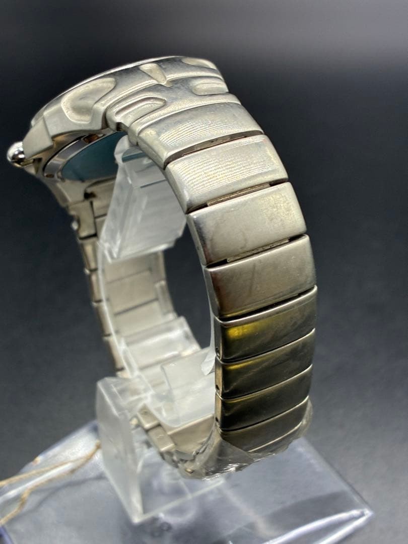 SEIKO KINETIC Auto Relay 5J22-0A30 Silver Men’s Watch 3-3651 Japan
