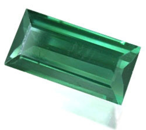 1.95 cts 10×5 mm baguette Green Lab Created spinel