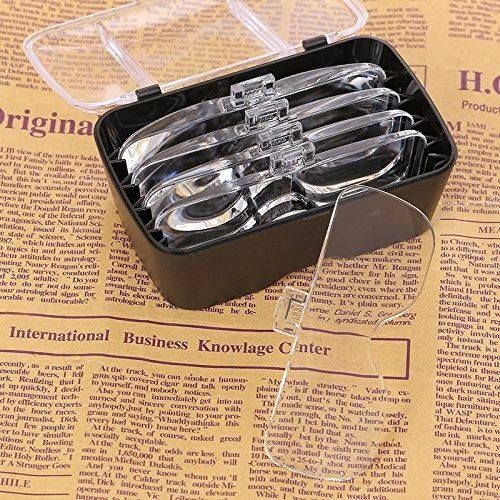 Magnifying Glass Lens LED Light Lamp Visor Head Loupe Jeweler Headband Magnifier