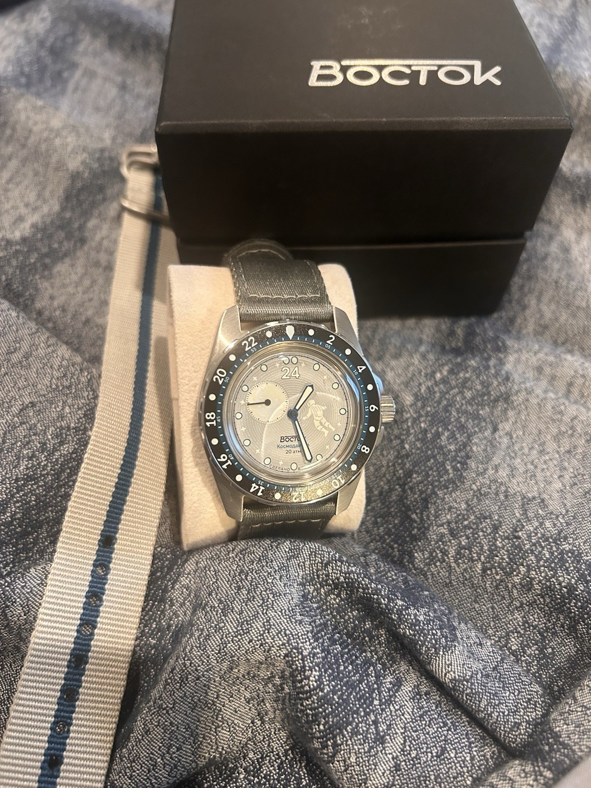 Vostok Amphibia Luna Dude Cosmodiver 24h Watch 2431.12 14039B Limited 757/900