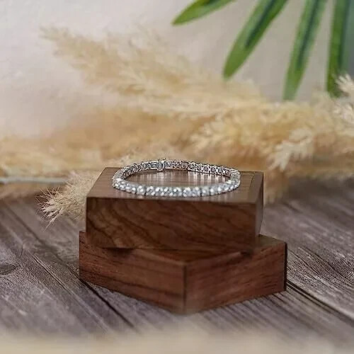 11.5-13.8CTTW Tennis Bracelet, Lab-created diamonds, VVS1, D-Color, Silver 925