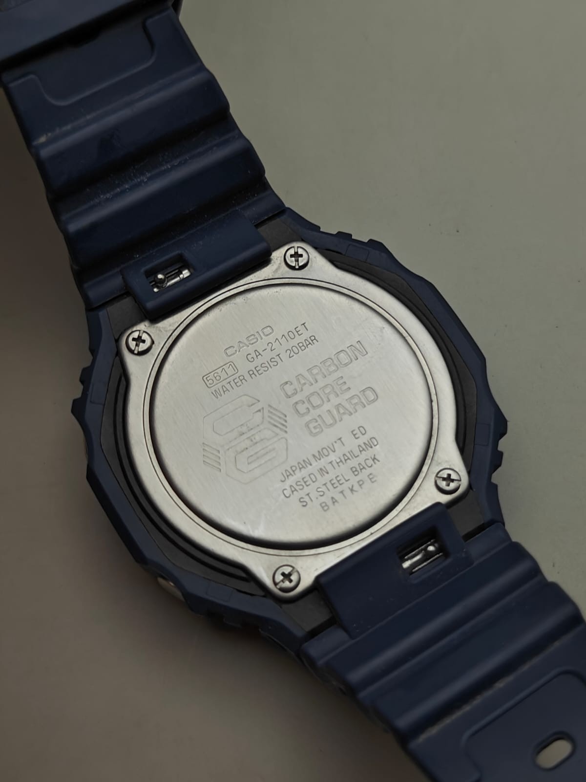 Casio G-Shock Casioak Ga2110et Blue Digital Watch Rare Earth Tone Color 45.4mm