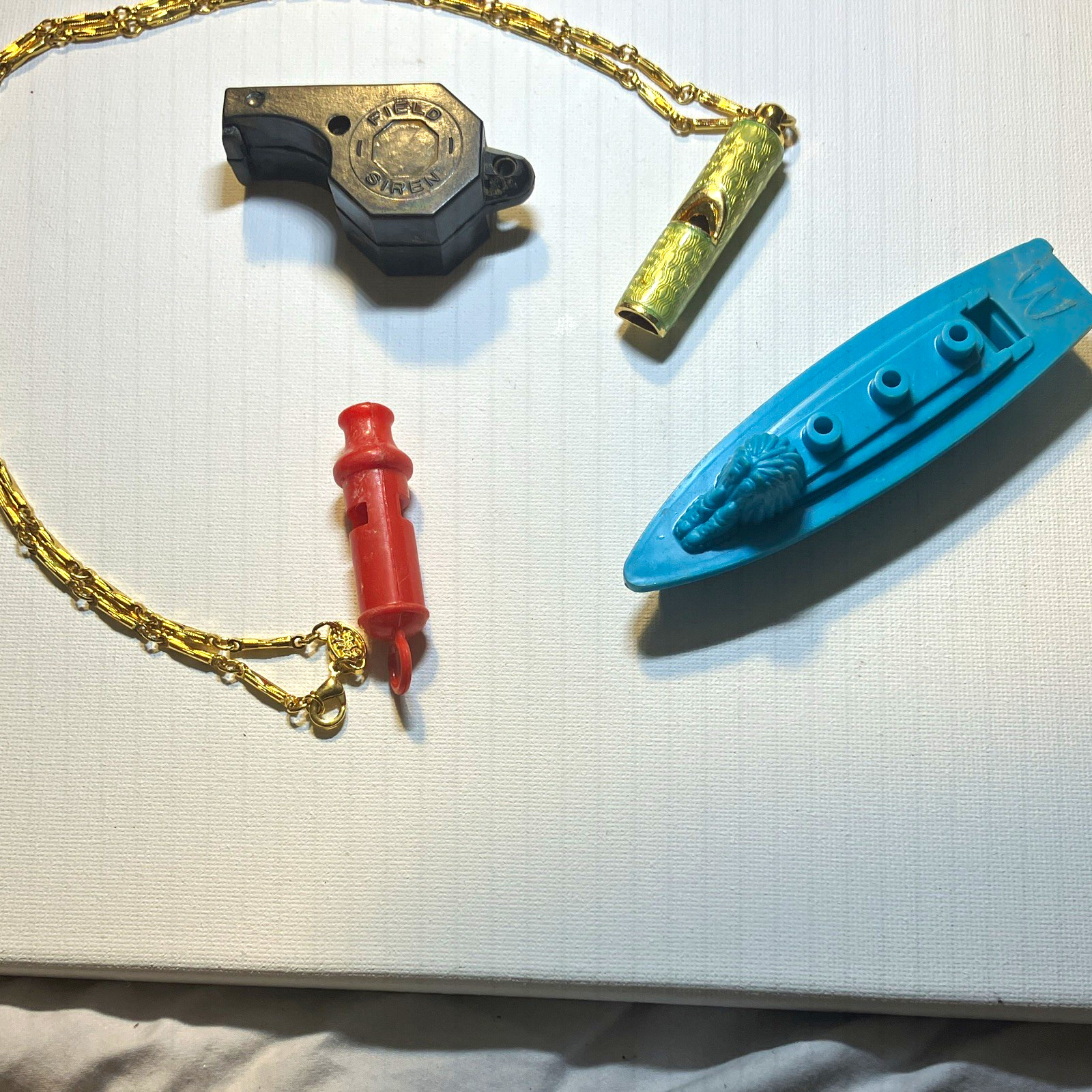Vintage whistle lot metal and plastic McDonald
