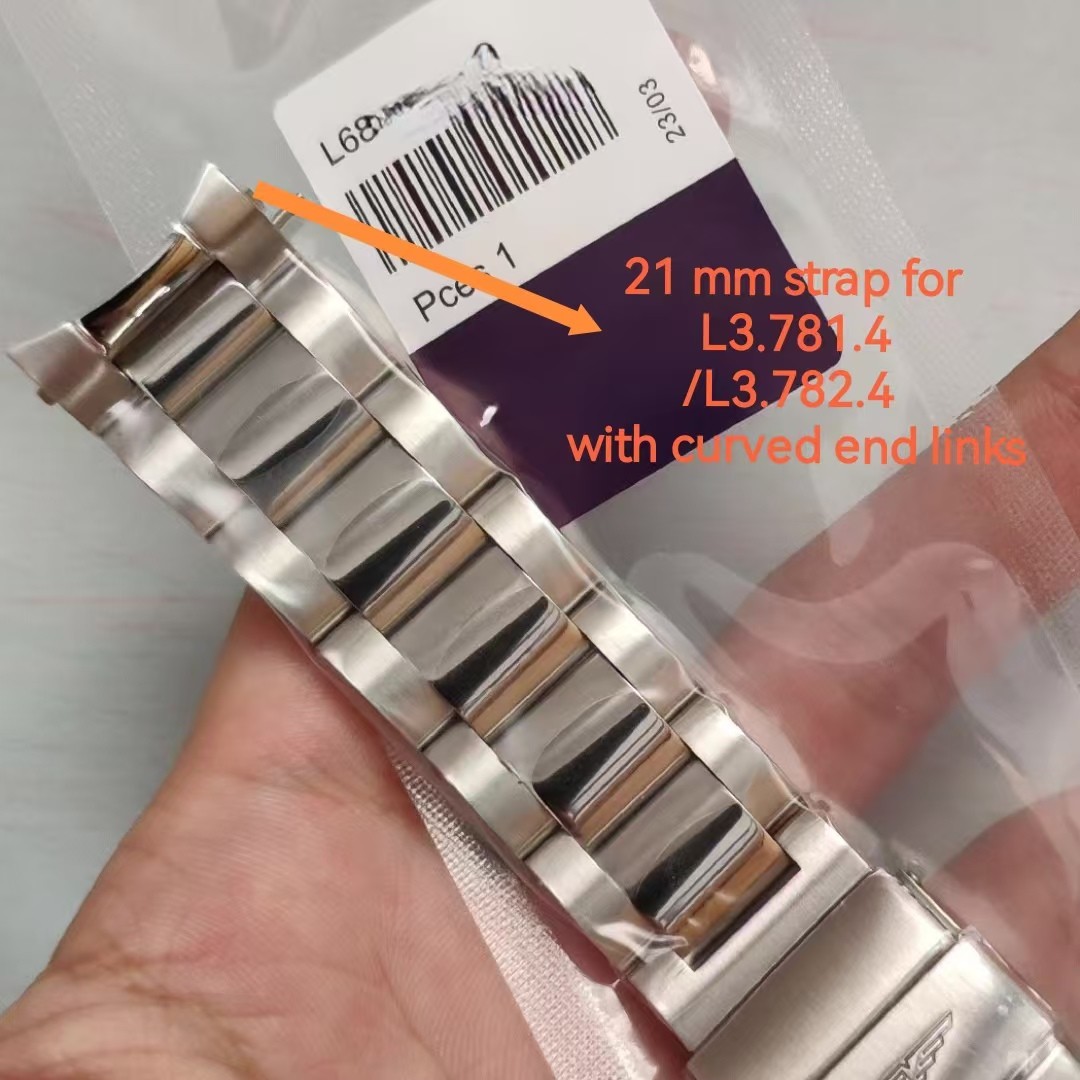 21mm Steel Bracelet Watch Band Oyster For Longines HydroConquest L3.781 L3.782.4