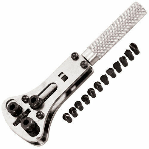 Watch Back Case Opener Band Fixer Repair Tool Kit Wooden Battery Screw Remover