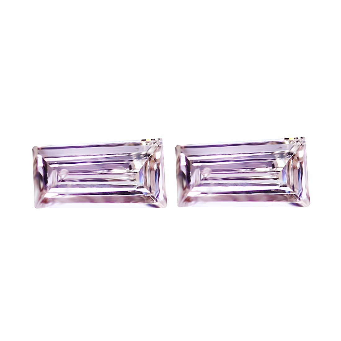 0.11Ct VS [2Pcs Pair] Wonderful Baguette 2.8 x 1.5 MM Light Pink Pink Diamond