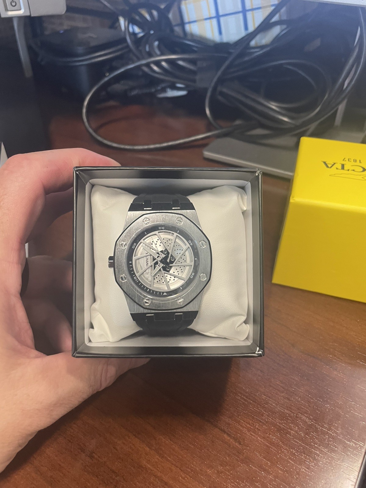 Invicta Speedway RIM Mens 42mm Watch Silver Stainless Racing Brake Caliper 69487