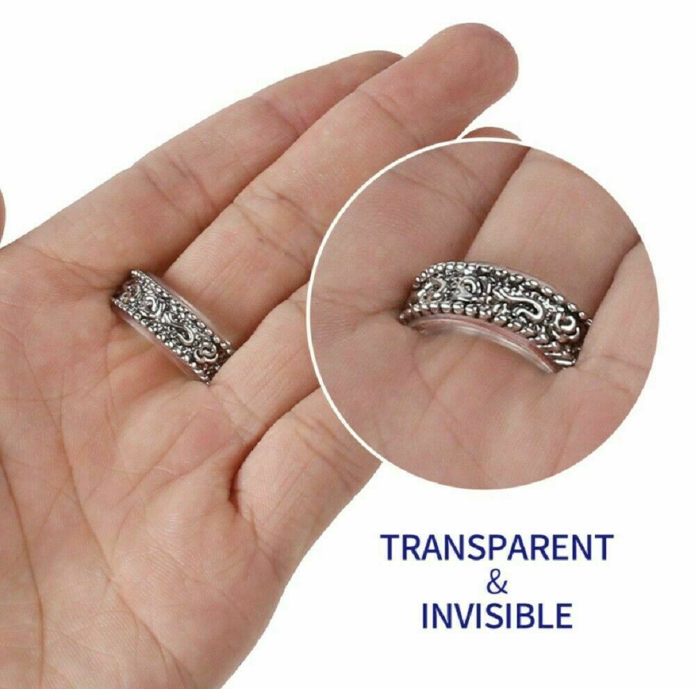 10 Pack Ring Size Adjuster for Loose Rings Jewelry Guard Spacer Sizer Fitter USA