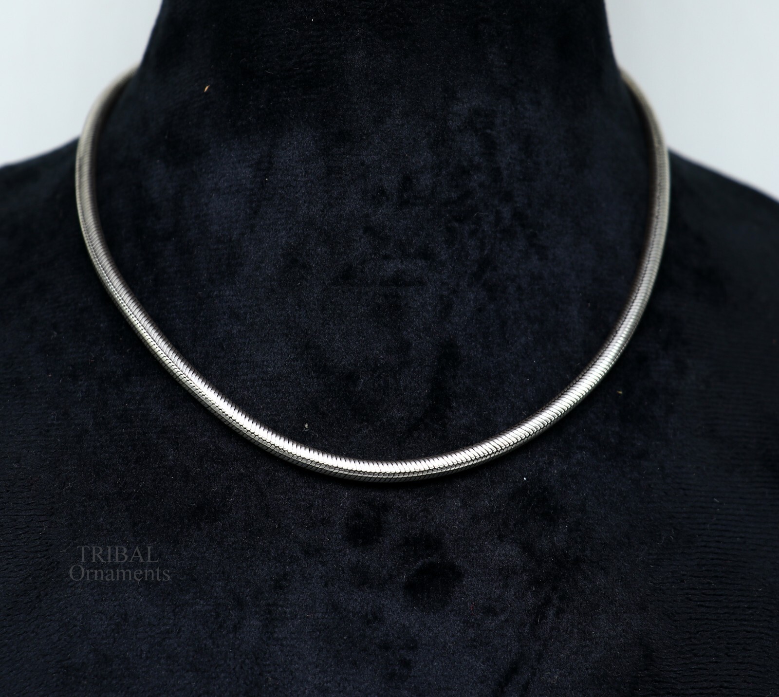 16″ TO 30″ 4 mm screw chain 925 sterling silver handmade snake chain ch158