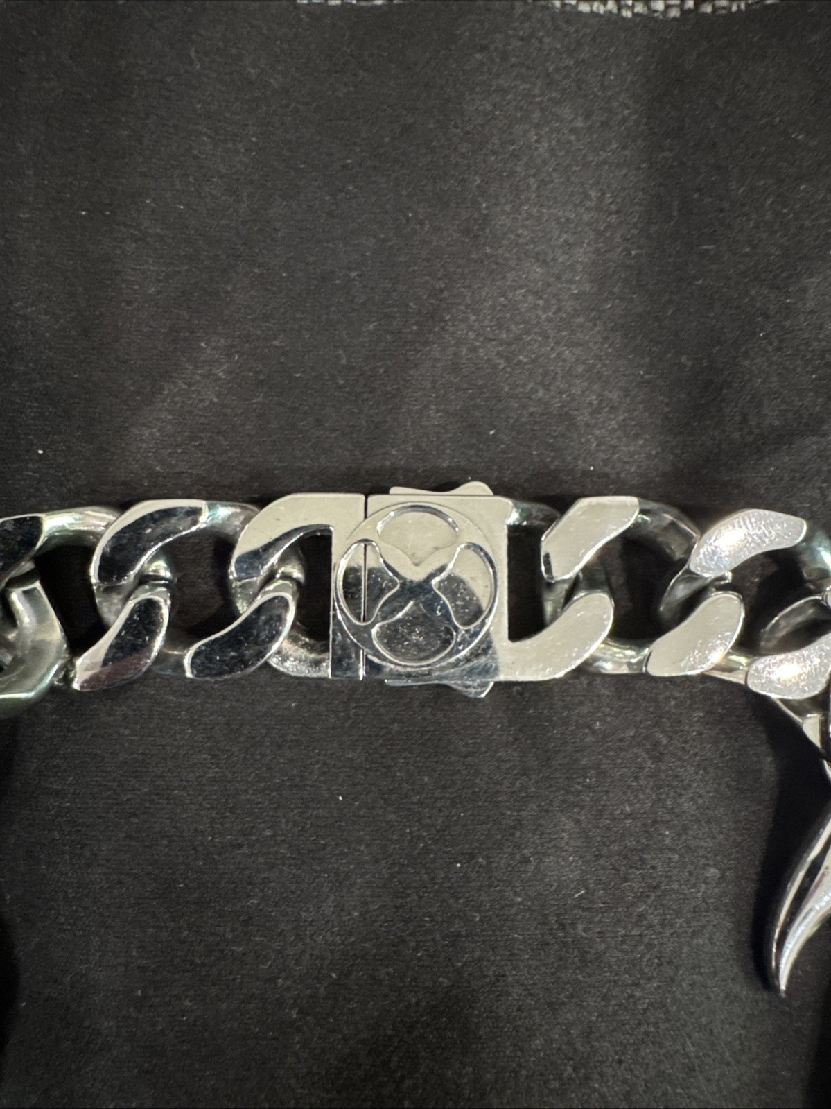 VITALY Ransom Stainless Steel Chunky Spike Chain Necklace 45 cm 17.7 inches