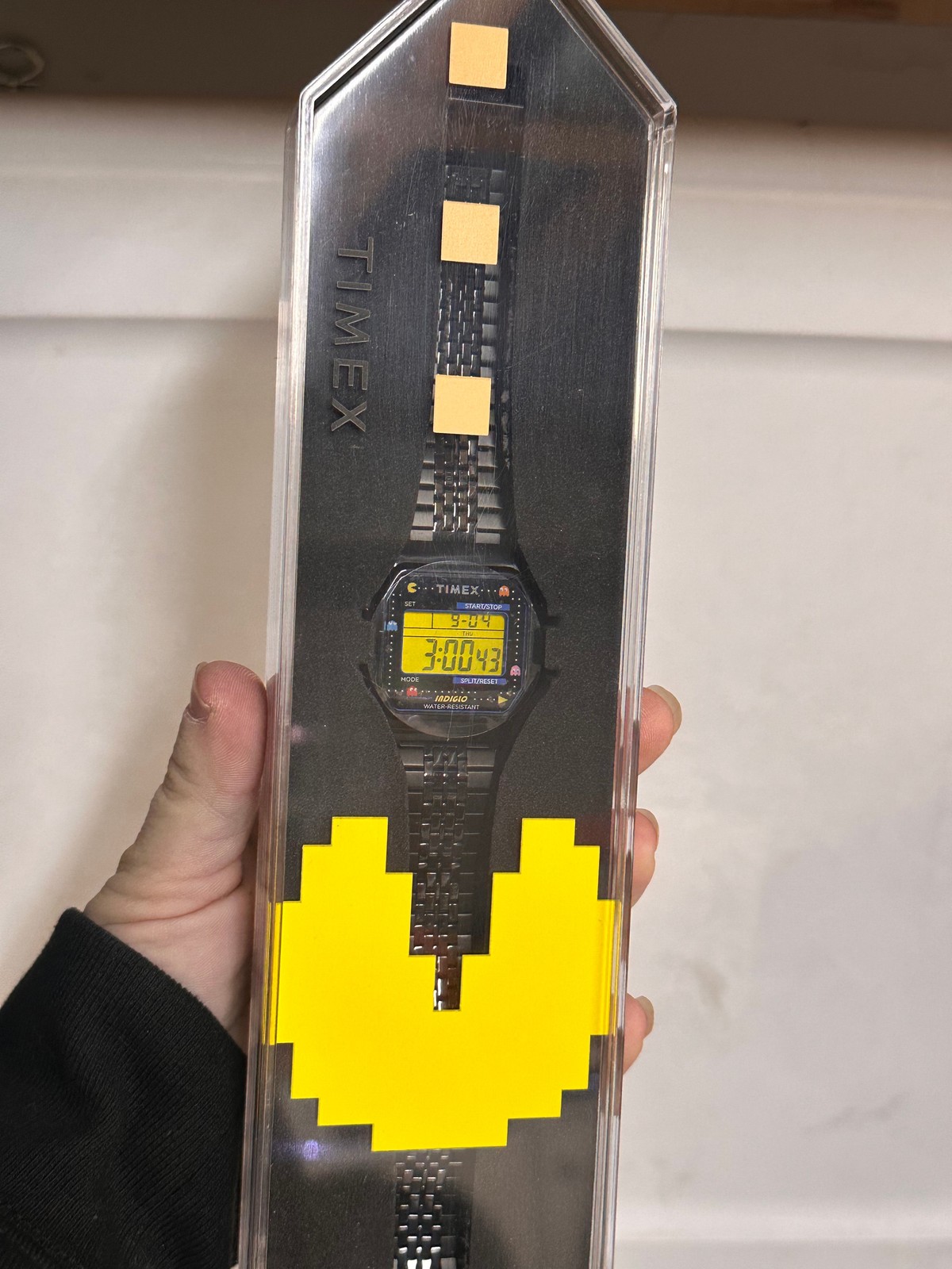 Timex Pac-Man T80 Digital Watch Black Unisex Retro Video Game Indiglo