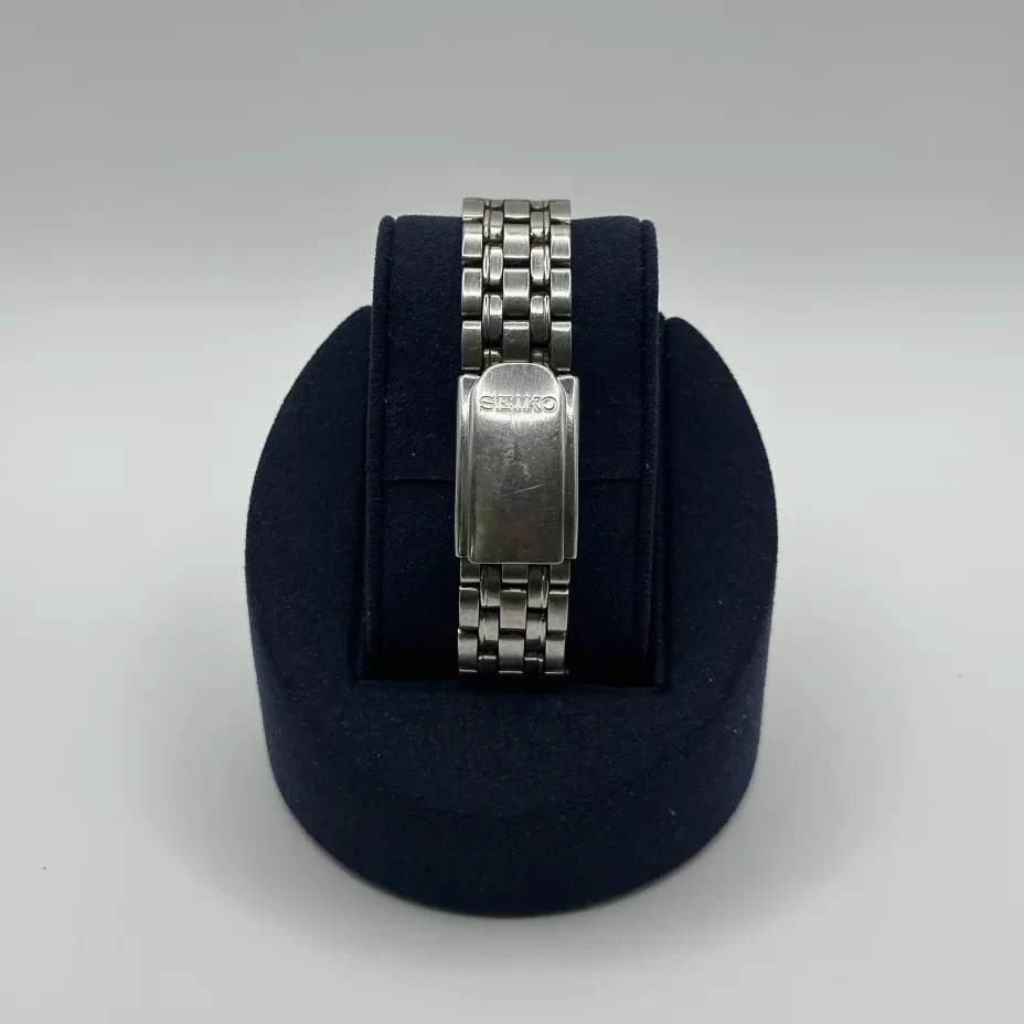 SEIKO Chronograph 7T32 -7C60 QUARTZ ALARM WATCH 38mm Arabic Numbers