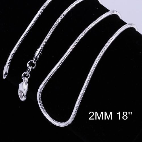925 Sterling Silver Stamp Shiny Snake Chain Necklace UK Stock Same Day Dispatch