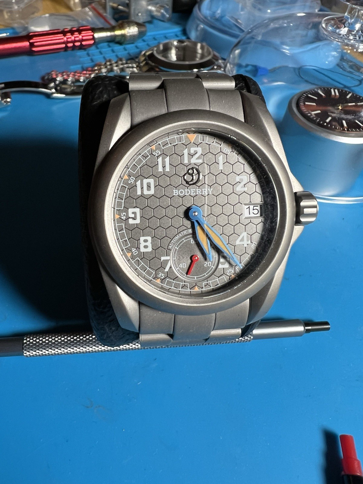 Boderry Voyager Titanium Mechanical Automatic Watch Hibeat
